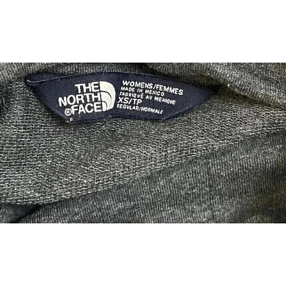 The North Face Womens Cowl Neck Sweatshirt Size XS Pullover Gray Thumbholes - Picture 6 of 9